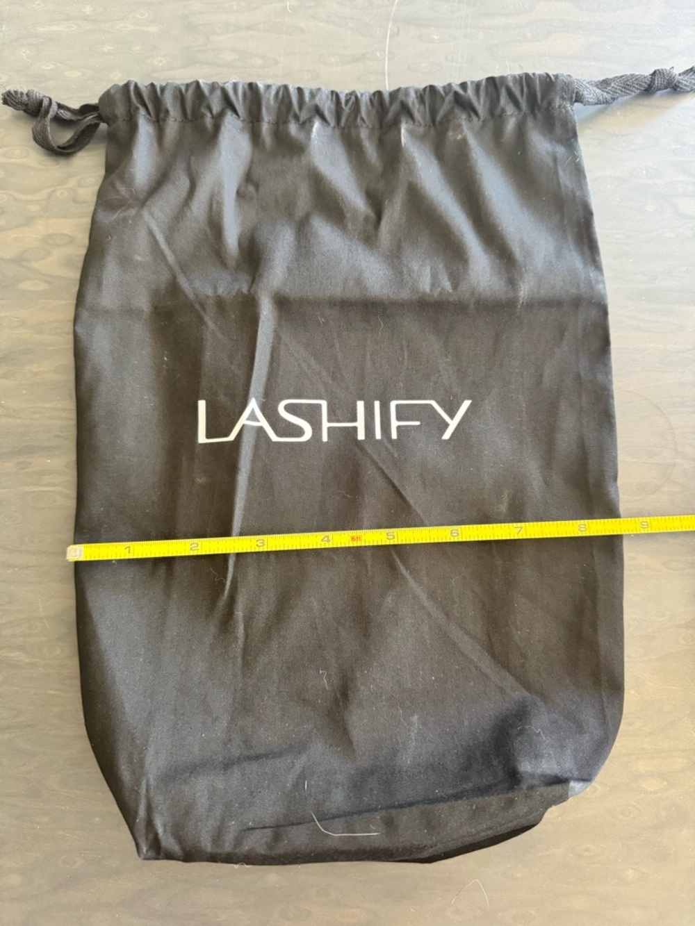Lashify Black Drawstring Makeup/Lash Bag